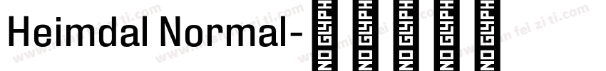 Heimdal Normal字体转换